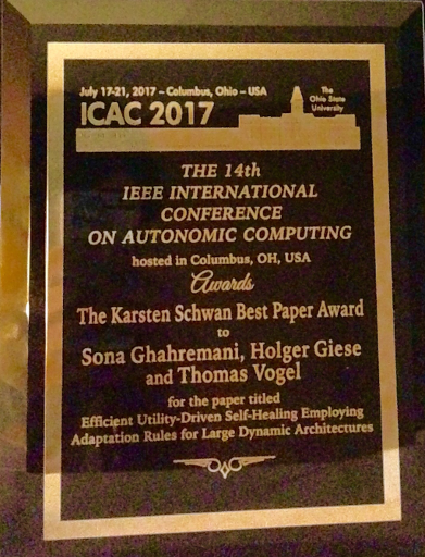 ICAC 2017 Karsten Schwan Best Paper Award